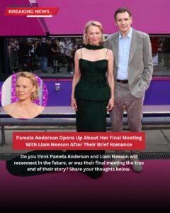 Powerful Truth Revealed: Pamela Anderson Opens Up About Her Final Meeting With Liam Neeson After Their Brief Romance