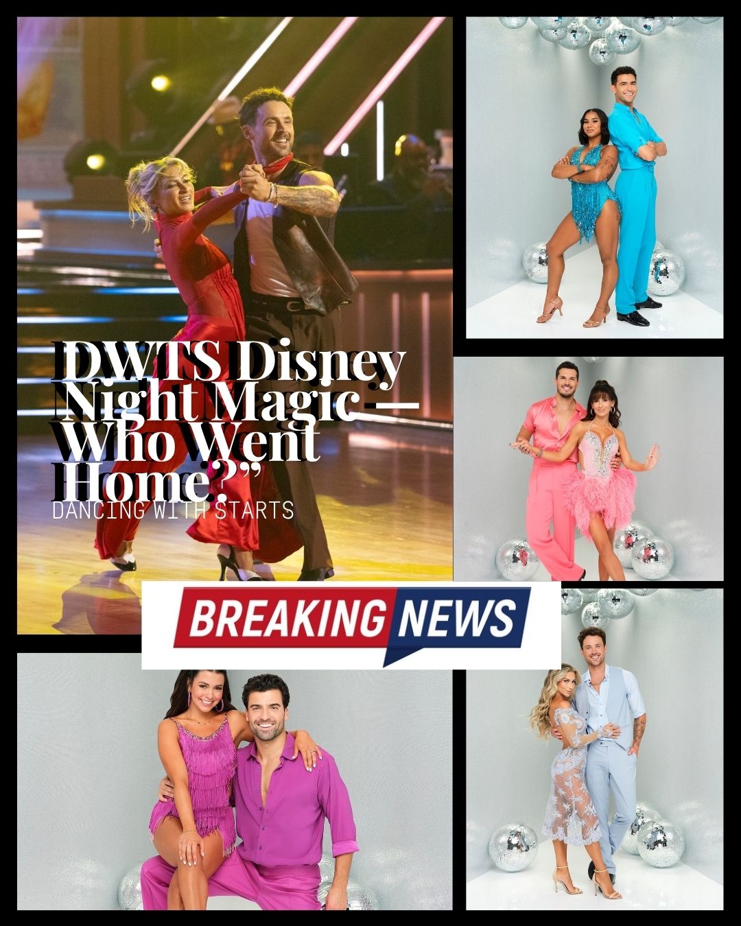 Magical Night on ‘Dancing With the Stars’: Disney-Themed Episode Brings Enchanting Performances and Surprising Exit