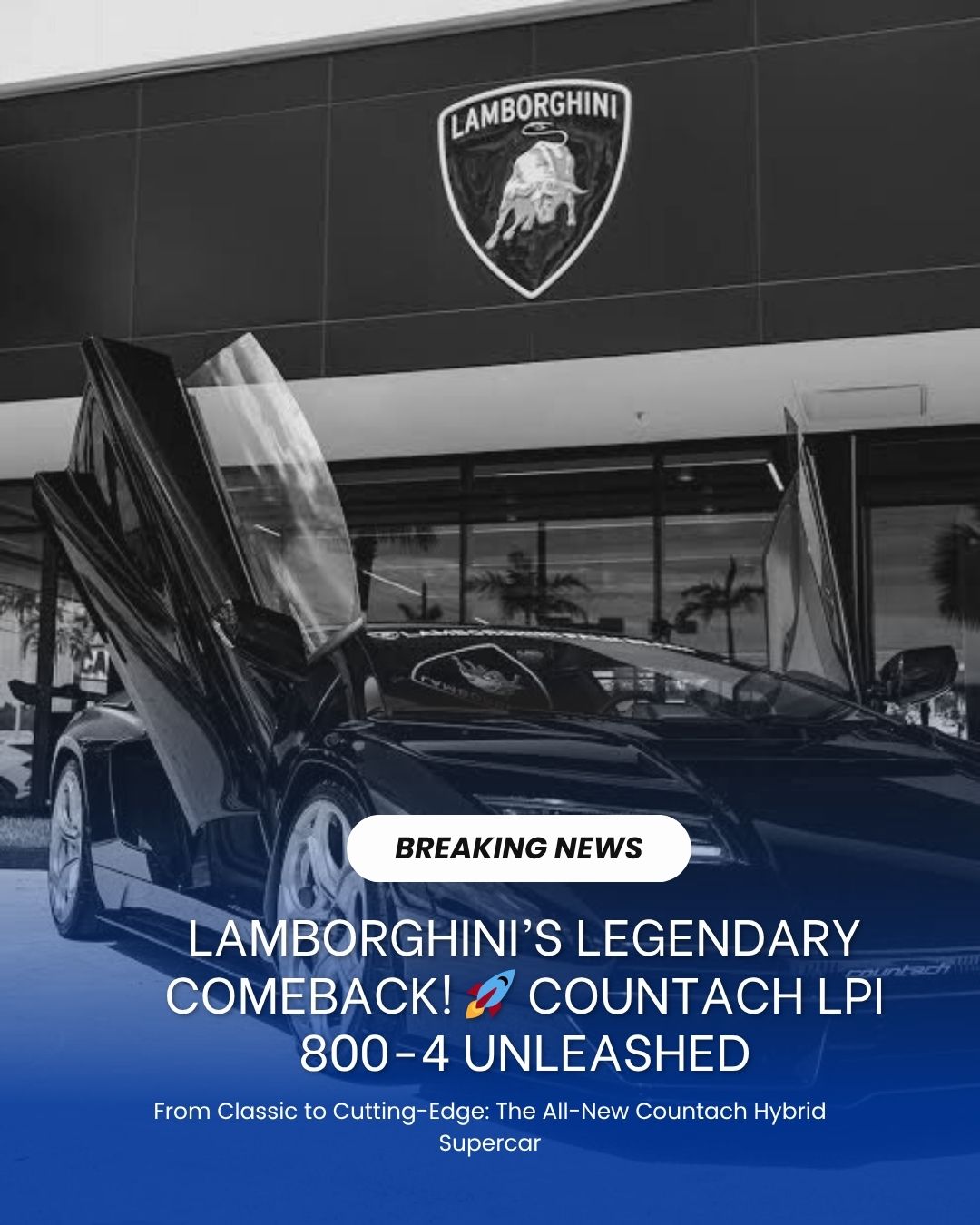Lamborghini’s Legendary Comeback! 🚀 Countach LPI 800-4 Unleashed